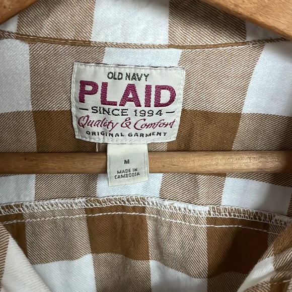 Vintage Old Navy Plaid Button Up - Picture 2 of 6